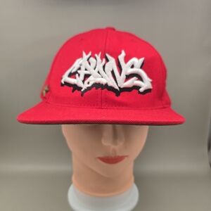 The Classics Yupoong Graffiti Letters Adjustable Snapback Hat (Missing 3 Pegs)